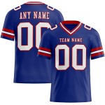 Custom Royal White-Red Mesh Authentic Football Jersey Custom Royal White-Red Mesh Authentic Football Jersey