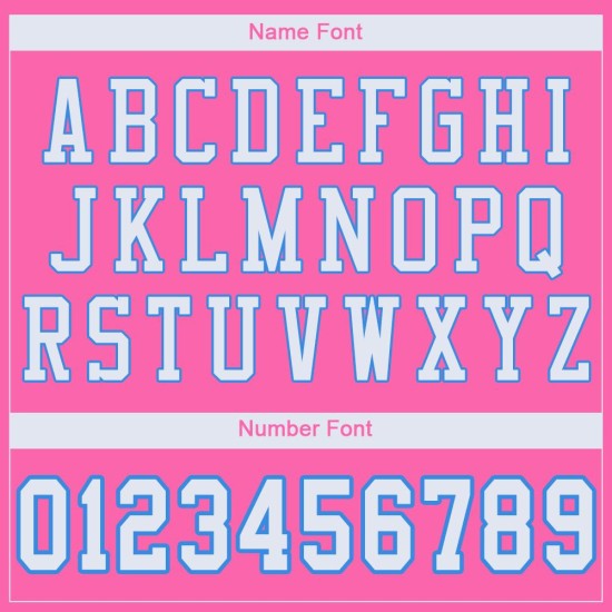 Custom Pink White-Powder Blue Mesh Authentic Football Jersey Custom Pink White-Powder Blue Mesh Authentic Football Jersey
